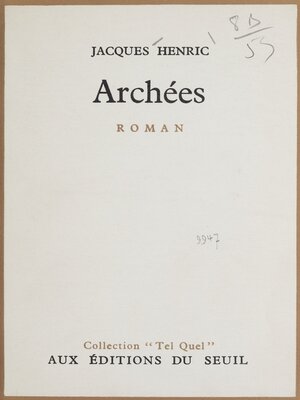 cover image of Archées